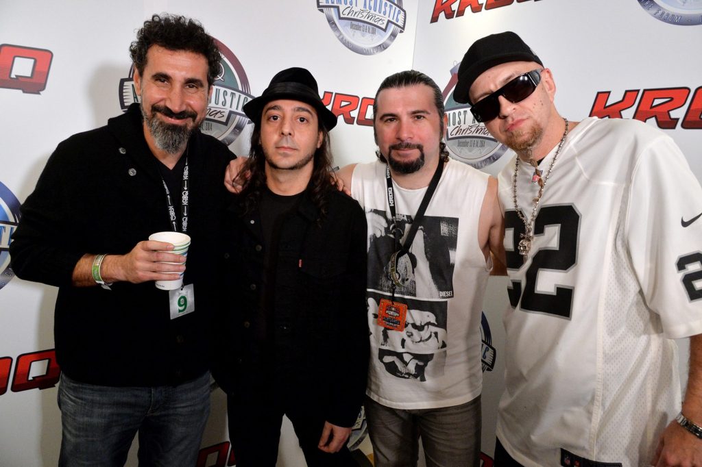 PIctured: System Of A Down at an awards ceremony (2014) (Photo Credit: Lester Cohen/Getty Images)